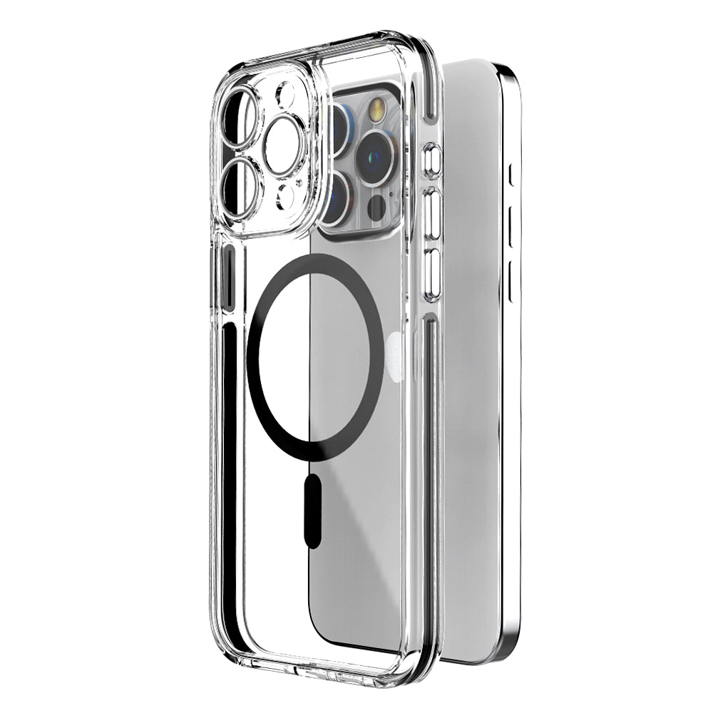 For iPhone 15 Pro Clear Case TPU+PC Precise Lens Cutout Phone Shell Compatible with MagSafe For iPhone 15 Pro Clear Case TPU+PC Precise Lens Cutout Phone Shell Compatible with MagSafe